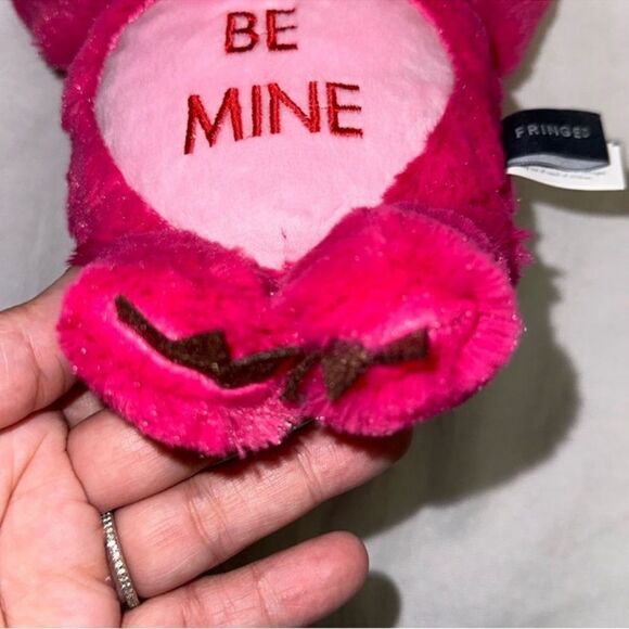 FRINGE Valentine’s Day Plush BE MINE Sloth Fetch & Fun Squeaky Dog Toy - Picture 6 of 8
